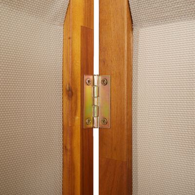 vidaXL 3-Panel Room Divider Taupe 210x180 cm