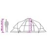 vidaXL Family Tent Dome 9-Person Green Waterproof