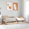 vidaXL Daybed with Drawers without Mattress 80x200 cm Solid Wood