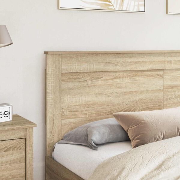 vidaXL Headboard with Headboard Sonoma Oak 200 cm Engineered Wood