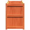 vidaXL Garden Planter Wax Brown 150x50x70 cm Solid Wood Pine