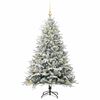 vidaXL Artificial Pre-lit Christmas Tree with Ball Set Green 150 cm