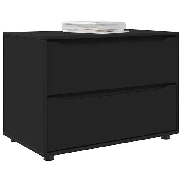 vidaXL Storage Cabinet Black 80 x 48 x 57 cm Engineered Wood