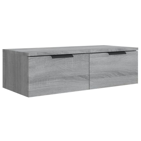 vidaXL Wall Cabinet Grey Sonoma 68x30x20 cm Engineered Wood