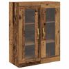 vidaXL Highboard 2 pcs Old Wood Engineered Wood