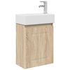 vidaXL Bathroom Vanity Unit with Tap Sonoma Oak 45.5 x 22.5 x 84 cm