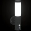 vidaXL Outdoor Wall Lights 2 pcs Black 15 x 7.5 x 33 cm