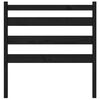 vidaXL Bed Headboard Black 106x4x100 cm Solid Wood Pine