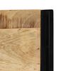 vidaXL Headboard 140 cm Solid Wood Mango and Iron