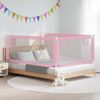 vidaXL Toddler Safety Bed Rail Pink 200x25 cm Fabric