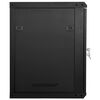 vidaXL Network Cabinet with Storage Black 53 x 60 x 60 cm Steel