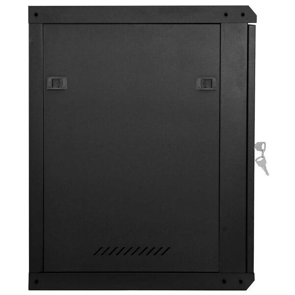vidaXL Network Cabinet with Storage Black 53 x 60 x 60 cm Steel