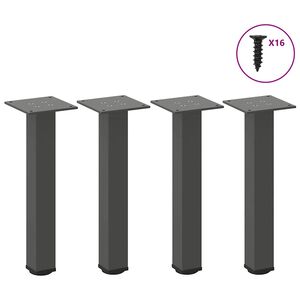 vidaXL Coffee Table Legs 4 pcs Anthracite 42-44 cm Steel