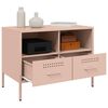 vidaXL TV Cabinets 2 pcs Pink 68x39x50.5 cm Steel