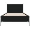 vidaXL Bed Frame without Mattress Black 100x200 cm
