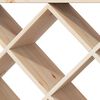 vidaXL Wine Rack 2 pcs Natural 62 x 25 x 62 cm Solid Pine Wood