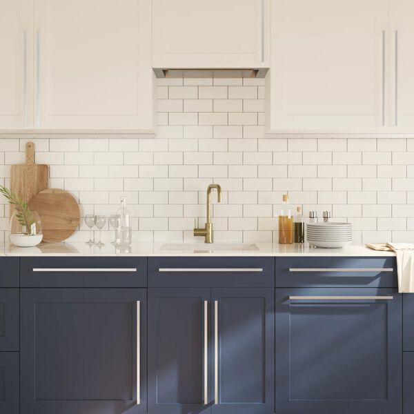 vidaXL Cabinet Handles 20 pcs Silver 480 mm Stainless Steel