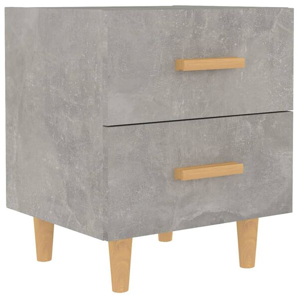 vidaXL Bed Cabinet Concrete Grey 40x35x47.5 cm