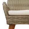 vidaXL Garden Chair 2 pcs Beige 55 x 62.5 x 82cm Poly Rattan