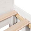 vidaXL Bed Frame without Mattress White 75x190 cm Small Single Solid Wood Pine
