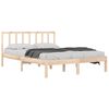 vidaXL Bed Frame without Mattress Solid Wood Pine 120x190 cm Small Double