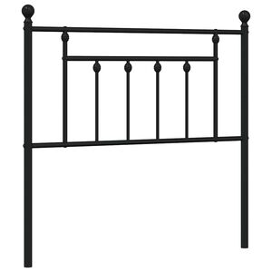 vidaXL Metal Replace Headboard Black 90 cm