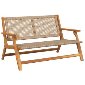 vidaXL Garden Furniture Beige 122 x 78 x 73 cm Solid Acacia Wood