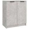 vidaXL Shoe Cabinet Concrete Grey 59x35x70 cm Engineered Wood