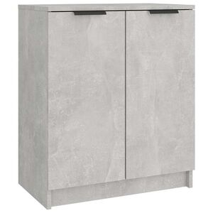 vidaXL Shoe Cabinet Concrete Grey 59x35x70 cm Engineered Wood