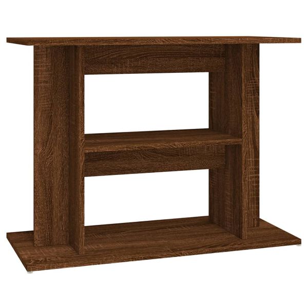 vidaXL Aquarium Stand Brown Oak 80x35x60 cm Engineered Wood