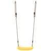vidaXL Outdoor Swing Seat for Kids Single with Adjustable Rope Yellow