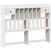vidaXL Bookcase Bed without Mattress White 150x200cm King Size Solid Wood Pine