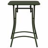 vidaXL Garden Table Dark green 55 x 55 x 73 cm Powder-coated Steel