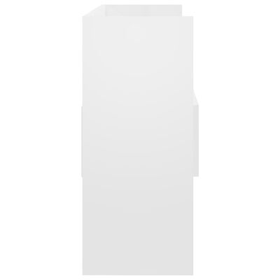 vidaXL Sideboard High Gloss White 105x30x70 cm Engineered Wood