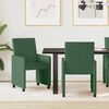 vidaXL Dining Chairs with Wheels 2 pcs Grey green 57 x 66 x 94 cm