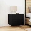 vidaXL Bedside Cabinet 2 pcs Black Oak 50 x 39 x 41 cm Engineered Wood