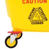 vidaXL Mop Bucket with Wringer and Wheels Yellow 36 L Polypropylene