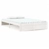 vidaXL Bed Frame without Mattress White Solid Wood 120x200 cm
