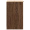 vidaXL Garage Storage Cabinet Brown Oak 30x51x85 cm Solid Wood Pine