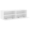 vidaXL TV Wall Cabinet White 100x30x30 cm Engineered Wood
