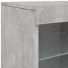 vidaXL Sideboard with LED Lights Concrete Grey 283x37x67 cm