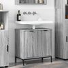 vidaXL Bathroom Sink Cabinet with Door Grey Sonoma 60.5 x 33.5 x 61 cm