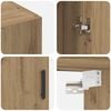 vidaXL Wall-Mounted Cabinet 2 pcs Artisan Oak 69.5 x 34 x 90 cm