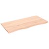 vidaXL Bathroom Countertop 100x50x2 cm Untreated Solid Wood