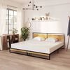 vidaXL Bed Frame without Mattress Metal 200x200 cm