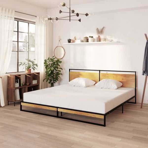 vidaXL Bed Frame without Mattress Metal 200x200 cm