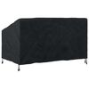 vidaXL Garden Bench Cover Black 160 x 100 x 61 / 89 cm 600D Oxford Fbric