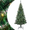 vidaXL Artificial Pre-lit Christmas Tree Green 180 cm PVC and Metal