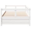 vidaXL Daybed without Mattress White 90x200 cm Solid Wood Pine