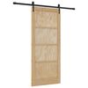 vidaXL Sliding Door ORKDAL Natural and Black 86 x 198.5 cm